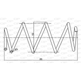 Ressort de suspension OPEN PARTS OEM 8200127287