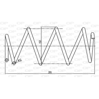 Ressort de suspension OPEN PARTS OEM 8200127287