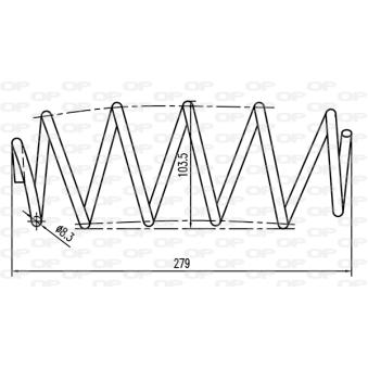 Ressort de suspension OPEN PARTS OEM 0009249V002 Ressort de suspension OPEN PARTS OEM 0009249V002