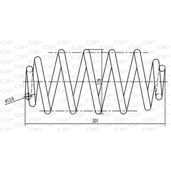 Ressort de suspension OPEN PARTS OEM 51751800 Ressort de suspension OPEN PARTS OEM 51751800