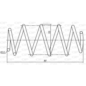 Ressort de suspension OPEN PARTS OEM 93171645
