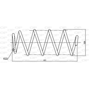 Ressort de suspension OPEN PARTS OEM 5002PJ