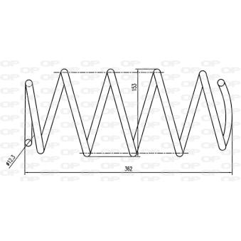 Ressort de suspension OPEN PARTS OEM 50703897
