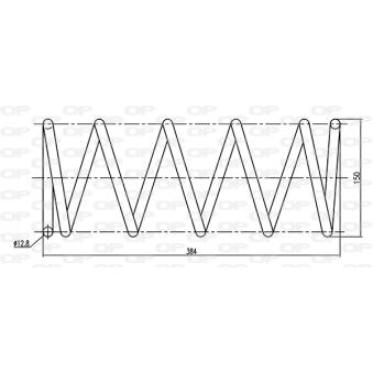 Ressort de suspension OPEN PARTS OEM 1069014