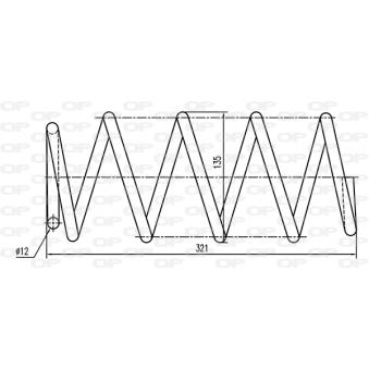 Ressort de suspension OPEN PARTS OEM 51833499