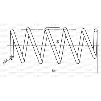 Ressort de suspension OPEN PARTS OEM 93171422