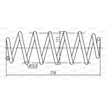 Ressort de suspension OPEN PARTS OEM 1523225