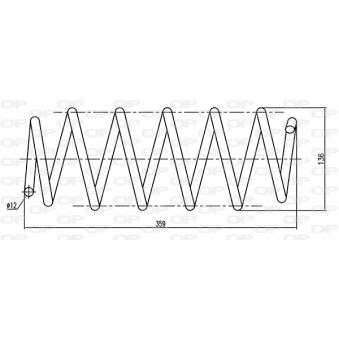 Ressort de suspension OPEN PARTS OEM 6Q0411105AK