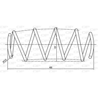 Ressort de suspension OPEN PARTS CSR9077.00 pour FIAT PANDA 1.2 X - 60cv