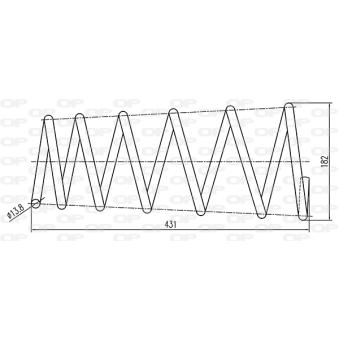 Ressort de suspension OPEN PARTS OEM 46801827