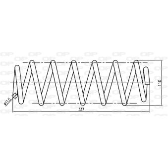 Ressort de suspension OPEN PARTS OEM 1J0511115AK