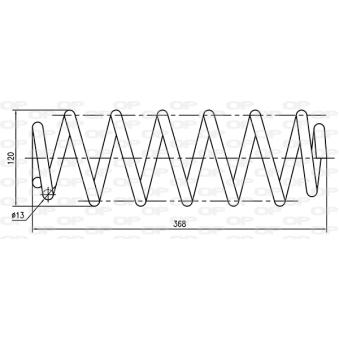 Ressort de suspension OPEN PARTS OEM 3C0511115AF