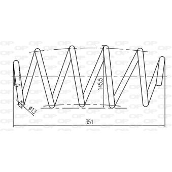 Ressort de suspension OPEN PARTS OEM 3C0411105C