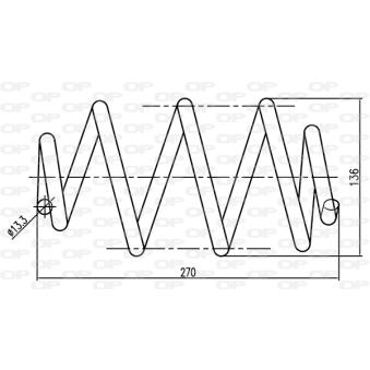 Ressort de suspension OPEN PARTS OEM 8200843953