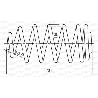 Ressort de suspension OPEN PARTS OEM 13333951