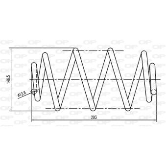 Ressort de suspension OPEN PARTS CSR9115.00 pour NISSAN INTERSTAR 1.7 CDTI - 110cv