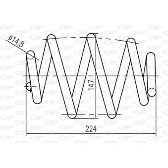Ressort de suspension OPEN PARTS OEM 33531095736