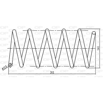 Ressort de suspension OPEN PARTS OEM 8470616