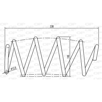 Ressort de suspension OPEN PARTS OEM 1K0411105AK