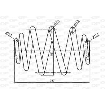 Ressort de suspension OPEN PARTS OEM 8200041470