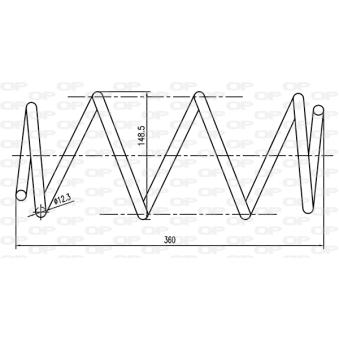 Ressort de suspension OPEN PARTS OEM 8200140544