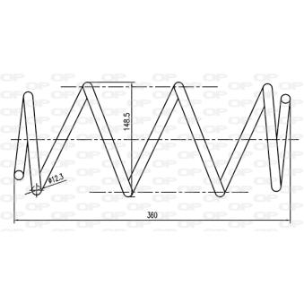 Ressort de suspension OPEN PARTS OEM 8200140544