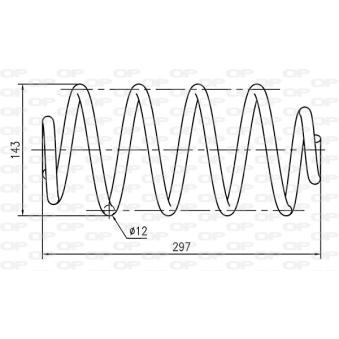 Ressort de suspension OPEN PARTS CSR9159.00 pour VOLKSWAGEN ID.7 1.7 CDTI - 110cv