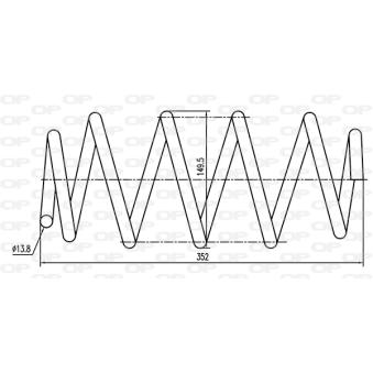 Ressort de suspension OPEN PARTS CSR9161.00 pour AUDI A4 2.0 TDI - 110cv