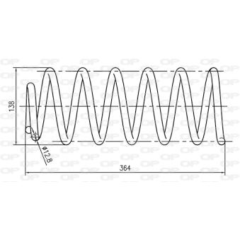Ressort de suspension OPEN PARTS [CSR9169.00]