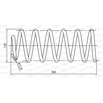 Ressort de suspension OPEN PARTS OEM 357411105T