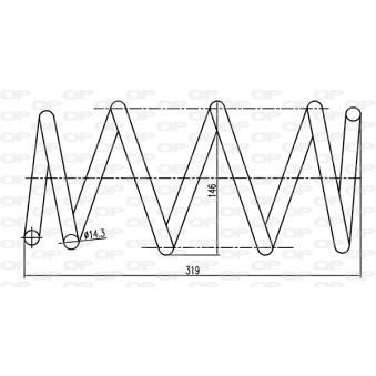 Ressort de suspension OPEN PARTS OEM 8200143335