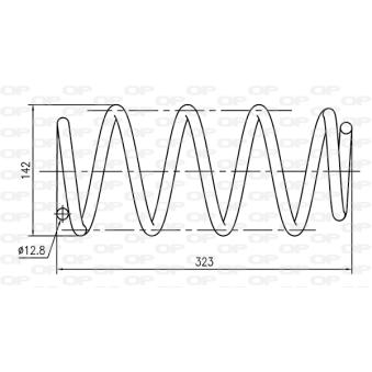 Ressort de suspension OPEN PARTS OEM 312847