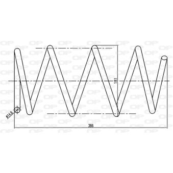Ressort de suspension OPEN PARTS OEM 6025308628