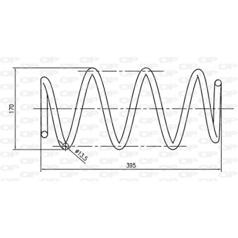 Ressort de suspension OPEN PARTS OEM 8200361735