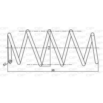 Ressort de suspension OPEN PARTS OEM 8200106140