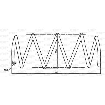 Ressort de suspension OPEN PARTS OEM 8200106136