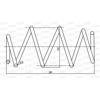 Ressort de suspension OPEN PARTS OEM 8200275459