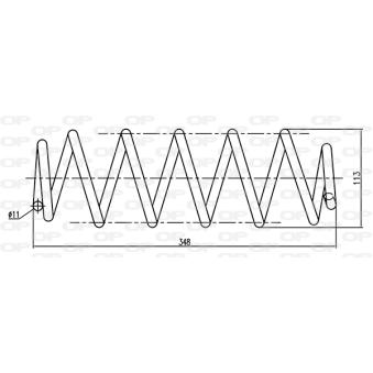 Ressort de suspension OPEN PARTS OEM 5102F5