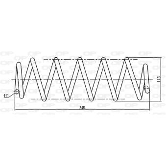 Ressort de suspension OPEN PARTS OEM 5102F5