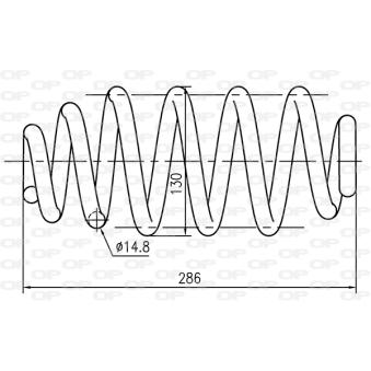 Ressort de suspension OPEN PARTS OEM 8E0511115DN