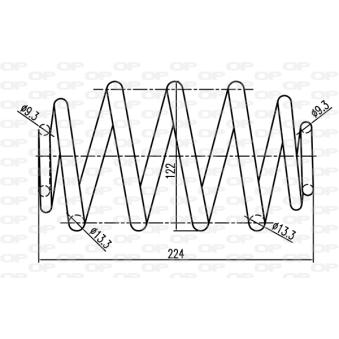 Ressort de suspension OPEN PARTS OEM 7700839337