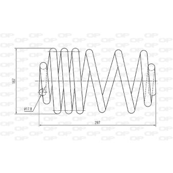 Ressort de suspension OPEN PARTS OEM 550202870R