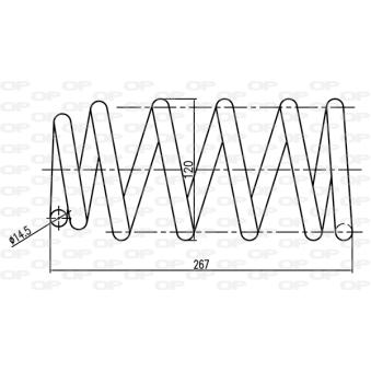 Ressort de suspension OPEN PARTS OEM 52441S10A01