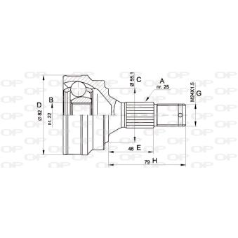 Embout de cardan avant (kit de réparation) OPEN PARTS OEM 327482