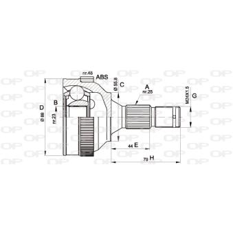 Embout de cardan avant (kit de réparation) OPEN PARTS OEM 3273G9