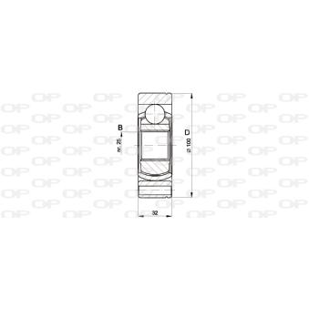 Embout de cardan avant (kit de réparation) OPEN PARTS CVJ5399.20