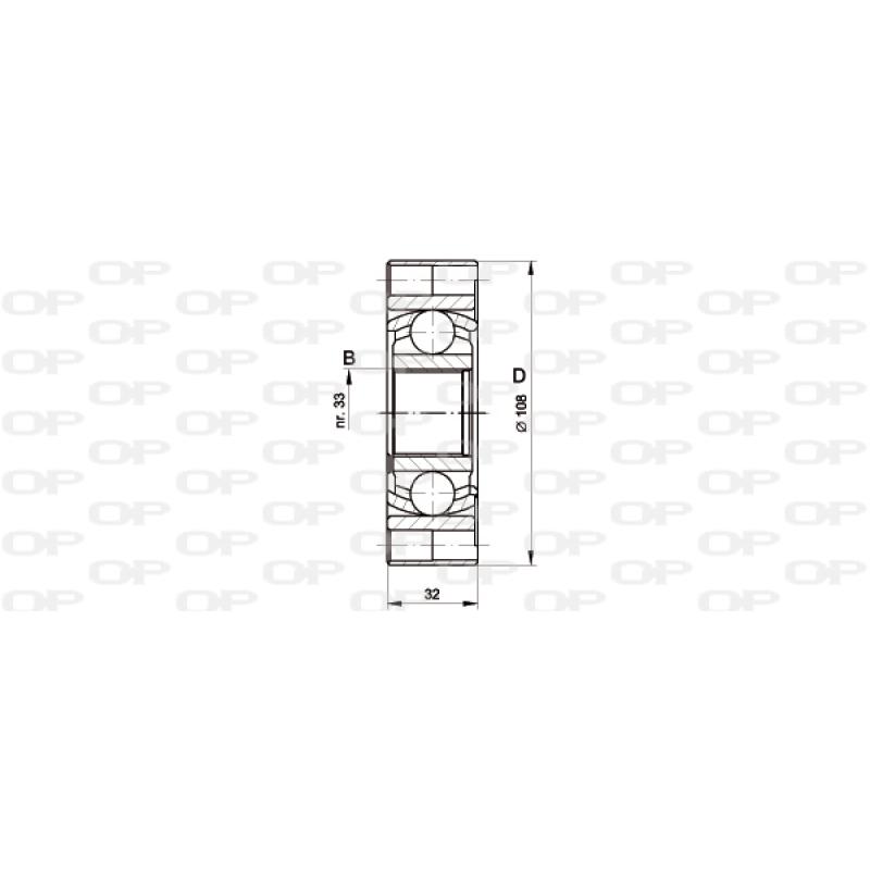 Embout de cardan avant (kit de réparation) OPEN PARTS CVJ5418.20 - Visuel 1