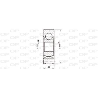 Embout de cardan avant (kit de réparation) OPEN PARTS OEM 60806930