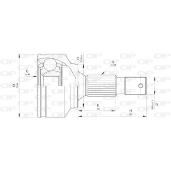 Embout de cardan avant (kit de réparation) OPEN PARTS OEM 3273YY