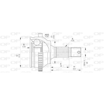 Embout de cardan avant (kit de réparation) OPEN PARTS OEM 3272AE